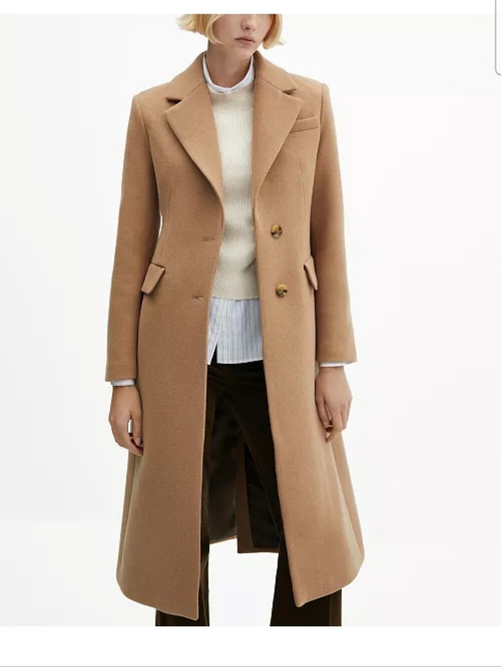 Mango Wool Blend Coat